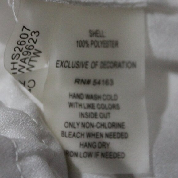 Calvin Klein White Crepe Button-Down Tunic Top - Picture 7 of 7